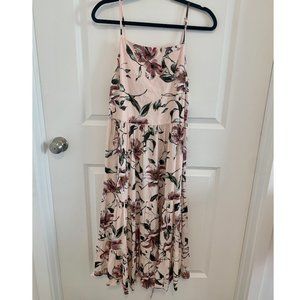 NWT Floral Spring midi length flowy dress